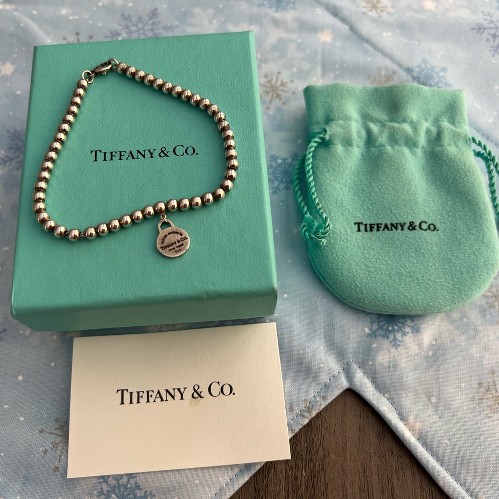 Tiffany Silver Beaded Bracelet